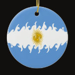Argentina Gnarly Flag ornaments by Flagnostic Argentina Gnarly Flag ornaments
