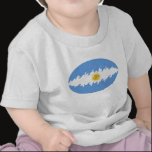 Argentina Gnarly Flag T-Shirt by Flagnostic Argentina Gnarly Flag T-Shirt