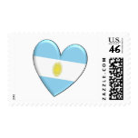 Argentina Heart Flag Postage Stamp