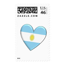 Argentina Heart Flag Stamps