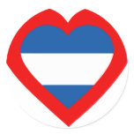 argentina-heart round sticker