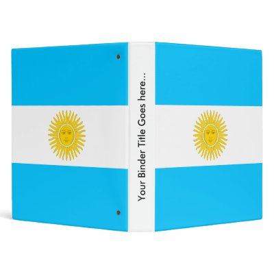 Argentina High quality Flag Binder by representmycountry