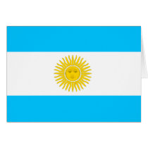 Argentina High quality Flag Greeting Card