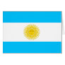 Argentina High quality Flag Card