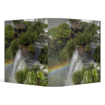 Argentina, Iguacu Falls. Rainbow at Iguacu Vinyl Binders
