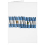 Argentina & La Pampa waving flags Greeting Card