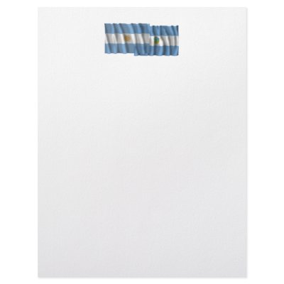 Argentina & La Pampa waving flags Letterhead by Vexillophile