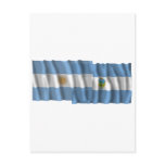 Argentina & La Pampa waving flags Post Card