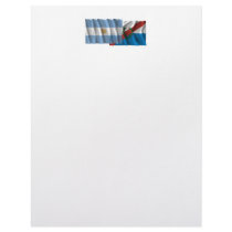Argentina & La Rioja waving flags Customized Letterhead