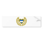 argentina-laurel-heart bumper sticker