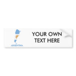 ARGENTINA MAP BUMPER STICKER