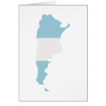 Argentina map greeting cards