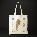 Argentina Map Flag Border Bag