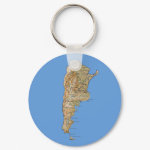 Argentina Map Keychain