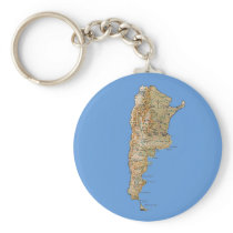 Argentina Map Keychain