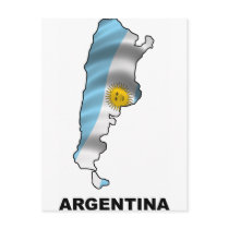Argentina Map postcards by teyes143 Argentina Map postcards
