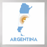 ARGENTINA MAP POSTERS
