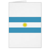 Argentina National Flag Greeting Card
