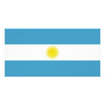 Argentina National Flag Photo Card Template