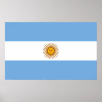 Argentina National Flag Poster