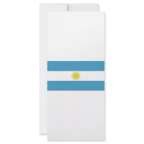 Argentina National Flag Rack Card