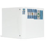 Argentina & Neuquén waving flags 3 Ring Binders