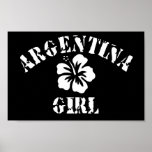 Argentina Pink Girl Poster