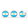 Argentina quality Flag Circle Bumper Stickers