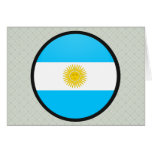 Argentina quality Flag Circle Cards