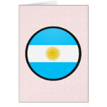 Argentina quality Flag Circle Card