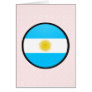 Argentina quality Flag Circle Card