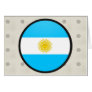 Argentina quality Flag Circle Greeting Cards