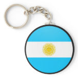 Argentina quality Flag Circle Key Chain