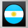 Argentina quality Flag Circle Posters