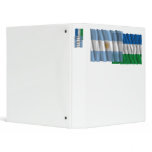 Argentina & Río Negro waving flags Vinyl Binder