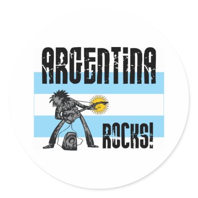 Argentina Rocks Stickers by teyes143