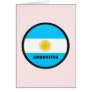 Argentina Roundel quality Flag Card