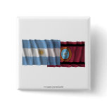 Argentina & Salta waving flags buttons