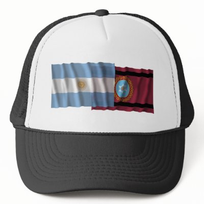 Argentina & Salta waving flags Hats by Vexillophile