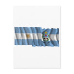 Argentina & San Juan waving flags Post Cards