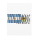 Argentina & San Luis waving flags Post Card