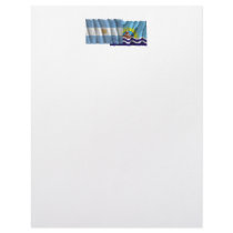 Argentina & Santa Cruz waving flags Letterhead Template