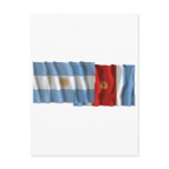 Argentina &amp; Santiago del Estero waving flags Postcards