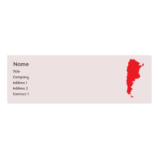 Argentina - Skinny Business Cards