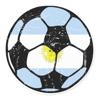 Argentina Soccer Ball Stickers by SoccerCentral