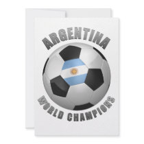 ARGENTINA SOCCER CHAMPIONS CUSTOM ANNOUNCEMENTS