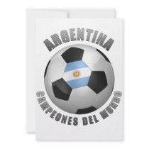 ARGENTINA SOCCER CHAMPIONS CUSTOM INVITATION
