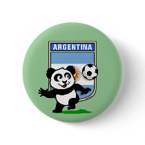Argentina Soccer Panda Button