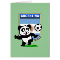 Argentina Soccer Panda Cards