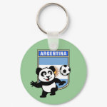 This adorable little panda is too cute! He's featured in front of a large flag from Argentina and ready to play football and score some goals. This cute design is perfect for football players and soccer fans.